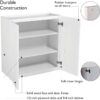 Brookings Shaker Unassembled Wall Kitchen Cabinet W2430, 24 W x 12 D x 30 H, Painted White, Solid Wood, Design House, 561720
