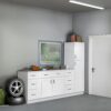 Brookings Shaker Unassembled Wall Kitchen Cabinet W2430, 24 W x 12 D x 30 H, Painted White, Solid Wood, Design House, 561720