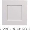Brookings Shaker Unassembled Wall Kitchen Cabinet W2430, 24 W x 12 D x 30 H, Painted White, Solid Wood, Design House, 561720
