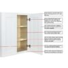 Wall Kitchen Cabinet 30 in. W x 12 in. D x 36 in. H in Shaker White Ready to Assemble
