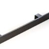 12 Inch Stainless Steel Sliding Door Handle Matte Black Painted Finish, Modern Front Door Push Pull Handle for Commercial Glass Home Fiberglass Wooden Barn Doors Shower Door, Rectangular Flat Bar