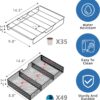 Simple Trending Coffee Pod Holder for K Cups, with 2 Tier Slidng Storage Drawer and Coffee Accessories Holder, 63 Large or 80 Small Capsule Organizer, Black