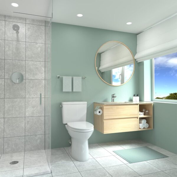 TOTO Drake Two-Piece Elongated 1.6 GPF TORNADO FLUSH Toilet with CEFIONTECT, Cotton White - CST776CSG#01