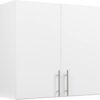 Prepac Elite 32" Wall Cabinet, White Storage Cabinet, Bathroom Cabinet, Pantry Cabinet with 1 Adjustable Shelf 12" D x 32" W x 30" H, WEW-3230