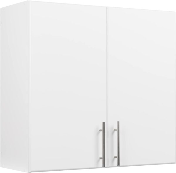 Prepac Elite 32" Wall Cabinet, White Storage Cabinet, Bathroom Cabinet, Pantry Cabinet with 1 Adjustable Shelf 12" D x 32" W x 30" H, WEW-3230