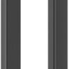 Ranbo 48 Inch Commercial Grade-304 Stainless Steel Modern Contemporary Entry Door Handle Bar Ladder Pull Shower Glass Sliding Barn Door Interior Exterior Door Pull Push, Matte Black