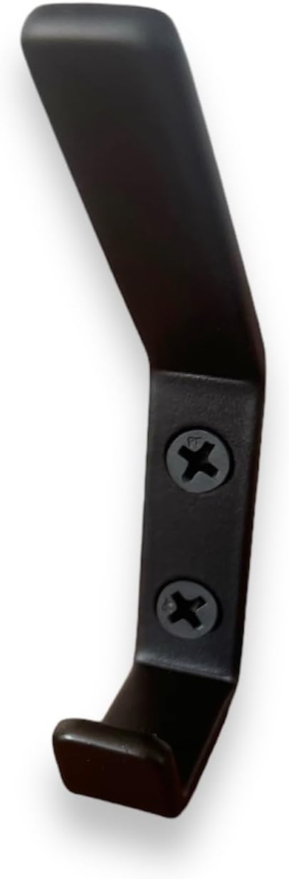 Acoustic Wood Wall Panels, Double Coat Hook, Wood Slat Wall Panels, Coat Rack, Slim 13mm Profile, Black Metal, Durable and Easy to Install, Perfect for Home, Office, and Commercial Spaces