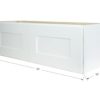 Wall Kitchen Cabinet 36 in. W x 12 in. D x 12 in. H in Shaker White Ready to Assemble