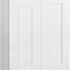 Brookings Shaker Unassembled Wall Kitchen Cabinet W2430, 24 W x 12 D x 30 H, Painted White, Solid Wood, Design House, 561720