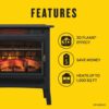 duraflame Freestanding Electric Fireplace Stove Heater with 3D Flame Effect for 1,000 Sq. Ft, Bronze