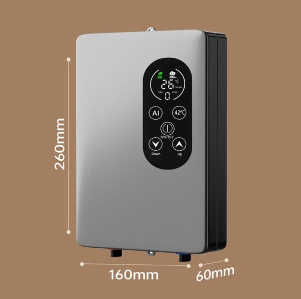 Instant Water Heater Smart Wall Mounted Electric Shower Tankless Instant Water Heater Thermostat for Bathroom Kitchen