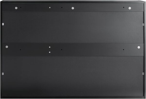 SoBuy Wall Cabinet Laundry Room, Medicine Cabinet for Bathroom Kitchen Garage, 3 Doors Wall Storage Cabinet with Adjustable Shelf, Black FRG231-L-SCH