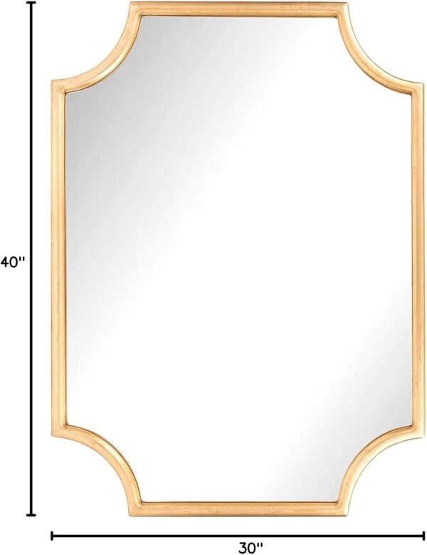 Best Home Fashion Mirror (30" W x 40" L, Golden)
