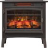 duraflame Freestanding Electric Fireplace Stove Heater with 3D Flame Effect for 1,000 Sq. Ft, Bronze