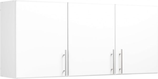 Prepac Elite 3-Door Wall Cabinet/Pantry Storage Cabinet | White, 54W x 24H x 12D | Versatile Garage Wall Cabinet by Prepac