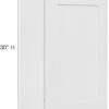 White Shaker Wall Cabinet - Ready to Assemble, Perfect for Kitchen, Laundry, and Bathroom Storage - 18" W x 30" H x 12" D