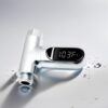 Shower Thermometer Led Digital Display Instant-Read Baby Bath Water Power Thermometer Support Fahrenheit Celsius 360°Rotating Screen for Home Bathroom Kitchen Handheld Sprinkler Head