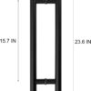 Door Pull Handles 24inch Pull Solid Standoffs Heavy-Duty Commercial Grade-304 Stainless Steel Modern Commercial Interior Exterior Door Pull Push Two Side Glass Door Barn Door Handle（Black）