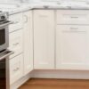 Brookings Shaker Unassembled Wall Kitchen Cabinet W2430, 24 W x 12 D x 30 H, Painted White, Solid Wood, Design House, 561720