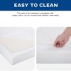6/8/10/12 inch Gel Memory Foam Mattress for Cool Sleep & Pressure Relief, Medium Firm Mattresses CertiPUR-US Certified/Bed-in-a-Box/Pressure Relieving (10 in, Full) White