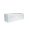 Wall Kitchen Cabinet 36 in. W x 12 in. D x 12 in. H in Shaker White Ready to Assemble