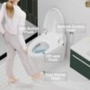 EPLO Smart Toilet,One Piece Bidet Toilet for Bathrooms,Modern Elongated Toilet with Warm Water,Dual Auto Flush,Foot Sensor Operation,Heated Bidet Seat,Electric Tankless Toilets with LED Display E16