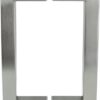 Shower Door Handle 6 inch Center-to-Center Square in Brushed Nickel Back to Back, for Frameless Glass Shower Door, Easy to Install, Stainless Steel, Modern Bathroom Hardware