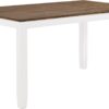 Lexicon Dining Table Set for 6 with Chairs, Solid Wood 7 Piece Farmhouse Dining Room Table and Chairs Set of 6, Cross Back, Easy Assembly Seater for Indoor Home, Dinner, Kitchen, Cherry/White