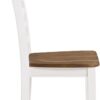 Lexicon Dining Table Set for 6 with Chairs, Solid Wood 7 Piece Farmhouse Dining Room Table and Chairs Set of 6, Cross Back, Easy Assembly Seater for Indoor Home, Dinner, Kitchen, Cherry/White