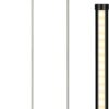DEWENWILS LED Corner Floor Lamp, Set of 2 Modern Dimmable Mood Floor Light, 57.5" Minimalist Standing Tall Lamp for Living Room, Bedroom, Office, 3000K Warm White Light (Black)