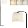 AKASUKI Floor Lamp for Living Room with 3 Color Temperatures, Foot Switch Standing Lamps for Living Room, Bedroom, Office, Arc Mordern Floor Lamp with 9W LED Bulb Included