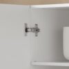 SoBuy Bathroom Kitchen Wall Cabinet Garage or Laundry Room Wall Storage Cabinet White Stipple Linen Tower Bath Cabinet Medcine Cabinet Cabinet with Shelves, White FRG231-L-W