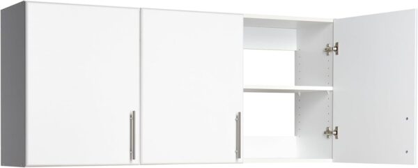 Prepac Elite 3-Door Wall Cabinet/Pantry Storage Cabinet | White, 54W x 24H x 12D | Versatile Garage Wall Cabinet by Prepac