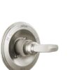 Delta Faucet Foundations Brushed Nickel Shower Faucet Set with 2-Spray Brushed Nickel Shower Head, Tub and Shower Trim Kit, Shower Faucet Sets Complete, Stainless BT13410-SS (Valve Not Included)