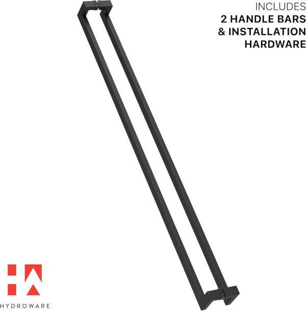 Modern Contemporary Long Stainless Steel Push Pull Door Handle for Home Entrance Glass Shower Wooden Barn & Office Store Shop Doors