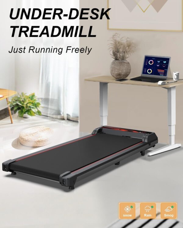 3 in 1 Portable Treadmill and Walking Pad, with Incline for Home/Office, Remote Control and LED Display