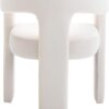Modern Barrel Dining Chair, Velvet Upholstered Accent Side Chair with Arms Comfy Makeup Vanity Chair, Dining Living Room Kitchen Chair, Beige