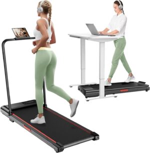 Walking Pad with Handle, 3.0HP Walking pad Treadmill, 3 in 1 Portable Under Desk Treadmill for Home, Treadmil with Handle Bar,Small Treadmill,Folding Walking Treadmill with Remote Control, LED Display