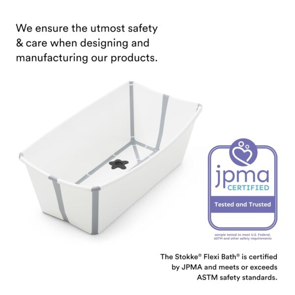 615GdpP0LEL._SL1500_.jpg Stokke Flexi Bath X-Large, White - 31.5 x 15.7 x 9.4 in - Best for Infants & Toddlers - Lightweight, Foldable & Easy to Store - Convenient to Use at Home or Traveling