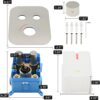 Thermostatic 2 Way Shower Diverter Valve Kit Brushed Nickel - Solid Brass, Adjustable Flow, Temperature Control Mixer Valve - Perfect for Bathroom Renovation（Brushed Nickel）