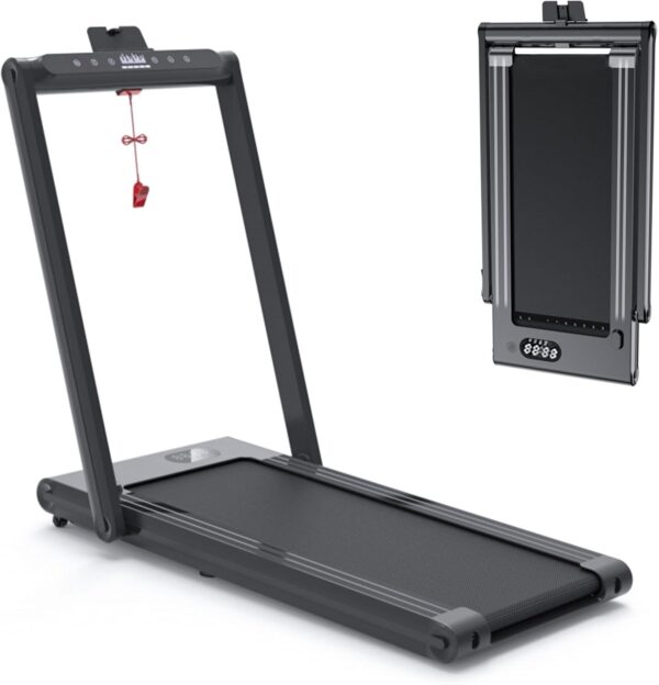 Walking Treadmill - Treadmills for Home & Office - Portable Treadmill with Remote Control, LED Display, 265 LB Capacity, Space-Saving Compact Treadmill for Walking, Jogging, and Running