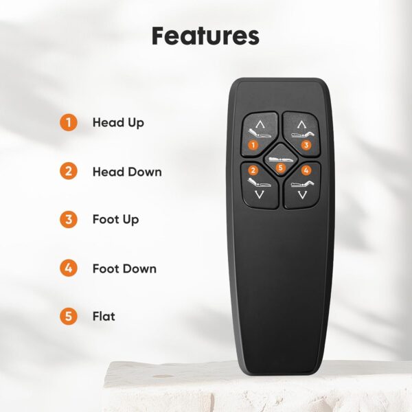Sweetcrispy Full Adjustable Bed Frame, Ergonomic Electric Bed Base with Wireless Remote and 2 USB Ports, Head and Foot Incline, Zero Gravity Bed, Anti-Snore, Easy Assembly