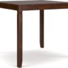 Signature Design by Ashley Bennox 5 Piece Counter Height Dining Set, Includes Table & 4 Barstools, Brown