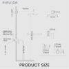 Airuida Shower Faucet Set Shower Trim Kit with Female Thread Rough-in Valve Single Function Shower Head and Handle set Rainfall Shower System with Long Shower Arm 10 Inch Shower Head Brushed Gold