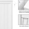 Yaheetech Large Bathroom Floor Cabinet with 4 Dawers and Single Door Cabinet, Freestanding Storage Cabinet Organizer for Bathroom Living Room Hallway, White, 26 x 14 x 35.5 in