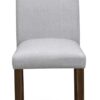 East West Furniture DLAB5-AWA-05 5 Piece Dining Set Contains a Round Dining Room Table with Dropleaf and 4 Upholstered Chairs, 42x42 Inch, Antique Walnut