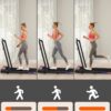 2 in 1 Portable Treadmill and Walking Pad for Home/Office, Foldable with Remote Control, APP, and LED Display