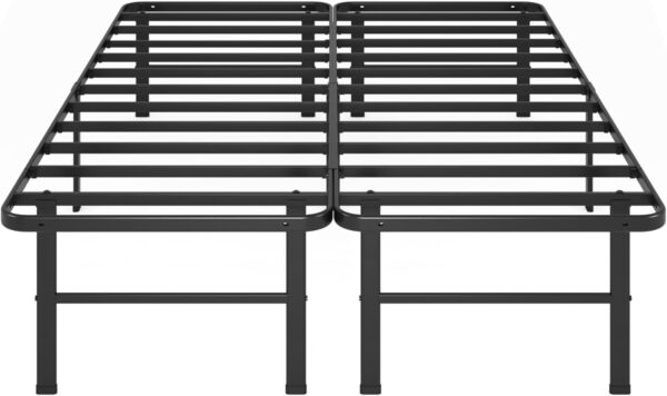 ZINUS Rumi 14in Easy SmartBase Mattress Foundation, Sturdy Metal Bed Frame, No Box Spring Needed, Eco Friendly Packaging, Queen