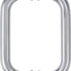 Ranbo C-Shaped 6" Back-to-Back Frameless Glass Shower Door Push Pull Handle, Fits 8-12mm(5/16"-1/2") Glass Doors,6" Mounting Hole Distance,304 Stainless Steel,Brushed,for Bathroom, Sauna, Spa