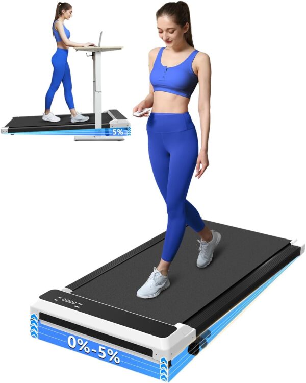 Walking Pad Treadmill, Walking pad with Incline,2 in 1 Walking pad for Walking and Jogging, Compact Treadmill for Home Office with LED Display